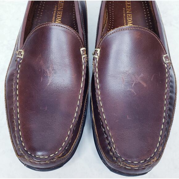 ALLEN EDMONDS PORT WASHINGTON Boulder Loafers Brown Leather Men's Size 9.5 3E - Picture 6 of 16